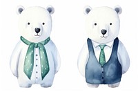 Business polar bear cartoon mammal animal. 