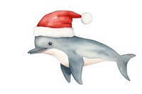 Dolphin christmas animal cartoon mammal. 