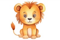 Lion holding basketball animal cartoon mammal. 