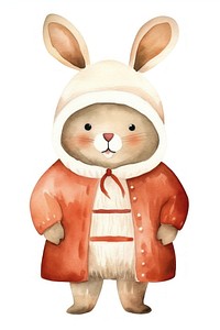 Rabbit costum santa cartoon cute toy. 