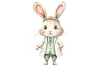 Rabbit doctor animal cartoon mammal. 