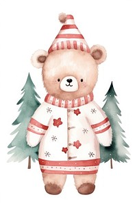 Teddy bear costum christmas cartoon animal cute. AI generated Image by rawpixel.