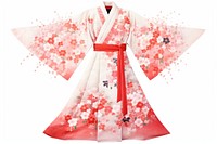 Japanese kimono dress robe white background. AI generated Image by rawpixel.