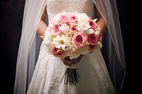 Flower bouquet wedding bride fashion. 