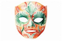 Mexico mask white background representation celebration. AI generated Image by rawpixel.