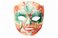 Mexico mask white background representation celebration. 