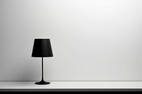 Black minimal lamp lampshade white electricity. AI generated Image by rawpixel.