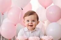 Birthday portrait balloon photo. 