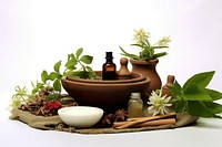 Herbal massage herbs flower plant. AI generated Image by rawpixel.
