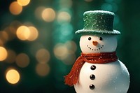 Snowman christmas winter green. 