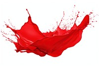 Red paint splash backgrounds petal white background. AI generated Image by rawpixel.