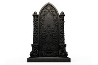 Gothic tombstone black white background. AI generated Image by rawpixel.