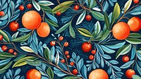 Pattern fruit grapefruit painting. 