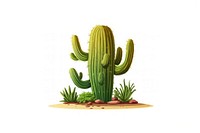 Cactus plant white background outdoors. AI generated Image by rawpixel.