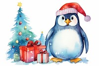 A penguin christmas animal bird. 