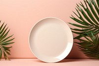 Plate mockup plate porcelain plant. AI generated Image by rawpixel.