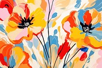 Abstract floral pattern painting  abstract. 