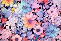Floral liberty pattern backgrounds flower nature. AI generated Image by rawpixel.