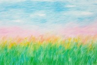 Meadow  painting outdoors. 