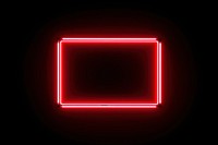 Neon frame light black red. 