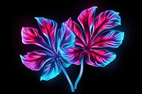 Neon pattern flower plant.