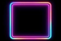 Neon frame  light black background. 