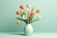 Spring flowers vase plant inflorescence. AI generated Image by rawpixel.