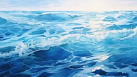 Ocean waves wallpaper nature sea outdoors. AI generated Image by rawpixel.