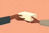 Hand giving a box togetherness agreement handshake. AI generated Image by rawpixel.