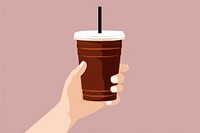 Hand holding coffee smoothie drink milk. AI generated Image by rawpixel.