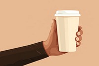 Hand holding coffee cup drink mug refreshment. AI generated Image by rawpixel.