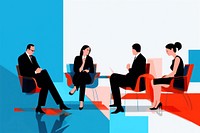 Conversation discussion interview people. AI generated Image by rawpixel.