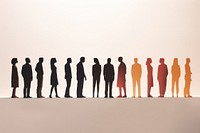 Silhouette people copy space groupshot. AI generated Image by rawpixel.