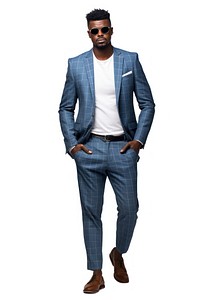Men fashion blazer trousers tuxedo. AI generated Image by rawpixel.
