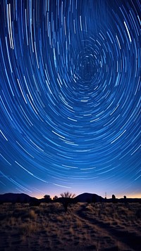 Stars trail wallpaper landscape night sky. 