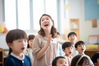 Teaching student teacher school. AI generated Image by rawpixel.