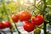 Tomatos vegetable plant fruit. AI generated Image by rawpixel.