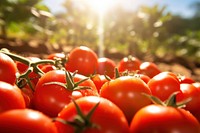 Fresh tomatos vegetable outdoors organic. AI generated Image by rawpixel.