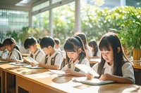 Student classroom learning child. AI generated Image by rawpixel.