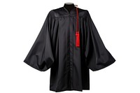 Graduation gown fashion robe white background. AI generated Image by rawpixel.