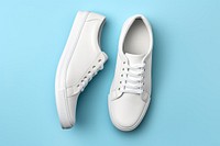 White shoes mockup footwear shoelace clothing. 