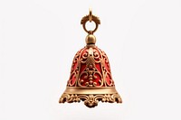 Ornament bell white background architecture. 