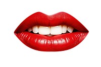Mouth png lipstick teeth white background. AI generated Image by rawpixel.