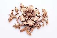 Ornament brooch art white background. AI generated Image by rawpixel.