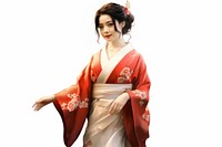 Tradional kimono woman wear fashion blouse dress. AI generated Image by rawpixel.