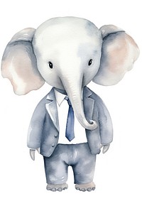 Business elephant animal mammal white background. 