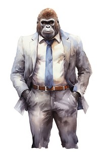 Business gorilla animal mammal adult. 