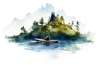 Women kayaking island outdoors vehicle nature. AI generated Image by rawpixel.