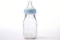 Baby bottle white background refreshment drinkware. AI generated Image by rawpixel.