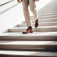 Businessmen's leather shoes. 